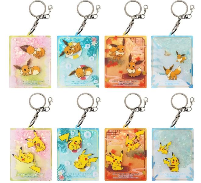 pokemon card ornament Pokémon S-Chinese "Stay Together" Quicksand Card Display Ornament Gift – Trendy Playing Cards